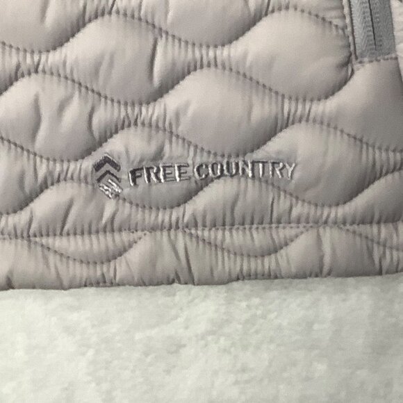 FREE COUNTRY Quilted Vest Women Size Large Silver Chip Gray Style #51-L0629S NWT - Picture 11 of 15